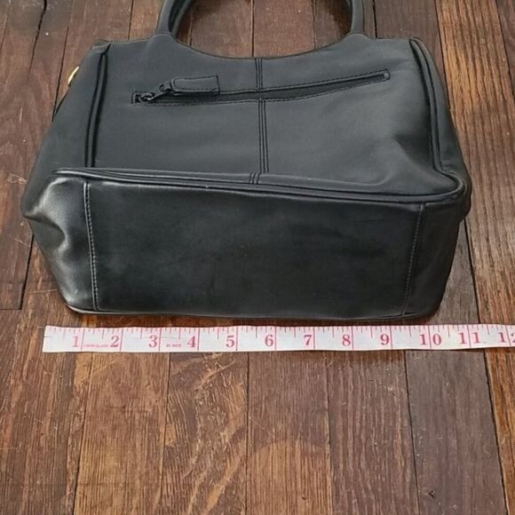 Renzo Rosati Italy Black Vegan Leather Handbag - Picture 5 of 15